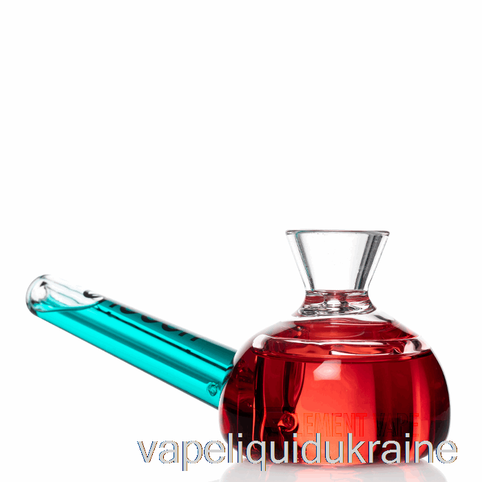 Vape Ukraine Cheech Glass Dual Bun Freezable Hand Pipe Red / Blue